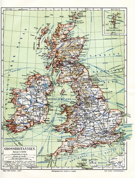 United Kingdom (from Meyers Lexikon, 1895, 7/1028/1029)
