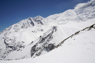 Landscape in Annapurna circuit,trekking in Nepal