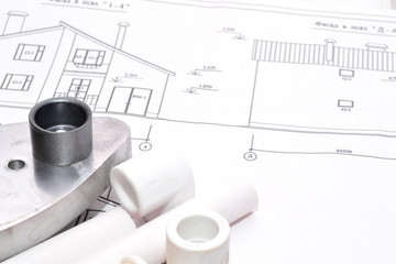 План сантехнической разводки труб.