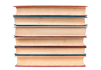 A pile of books.