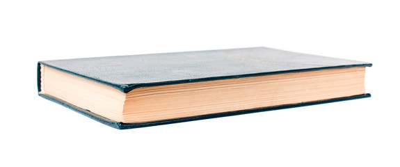 A book with a hard cover.