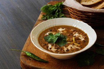 Dal Makhani - An INdian Pakistani dish with slow cooked black lentils and red kidney beans