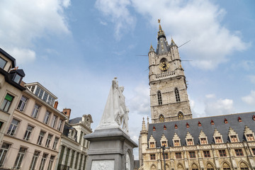 Fototapeta na wymiar Belfry Tower of Ghent