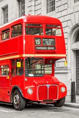 Keuken spatwand met foto Rode bus in Londen © pab_map
