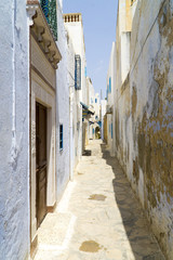 Fototapeta na wymiar In den Gassen der Medina von Hammamet in Tunesien