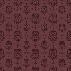 Seamless wallpaper with claret pattern