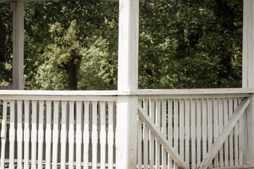 white wooden fence in front house