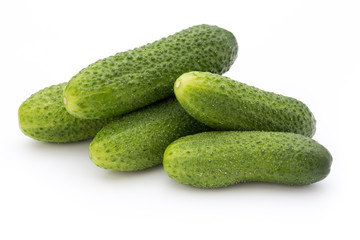 The first spring ecologically cucumbers.