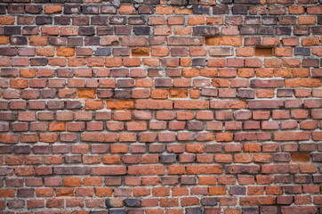 Naklejka premium Vintage red brick wall
