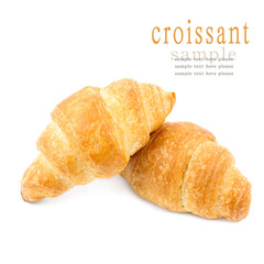 croissants isolated on white