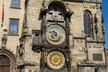 Orologio astronomico nella Piazza della Città Vecchia di Praga