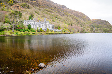 kylemore abbey at connemara national park, Ireland