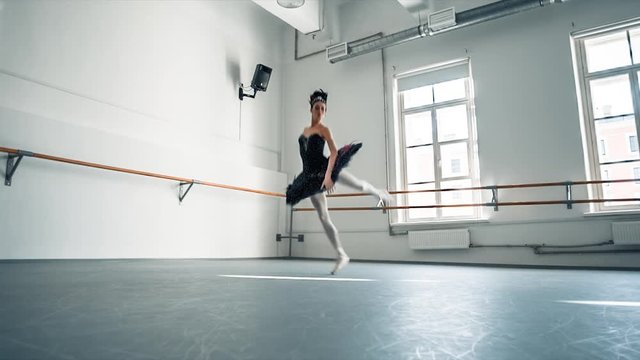 Ballerina Rehearsing Her Dance 