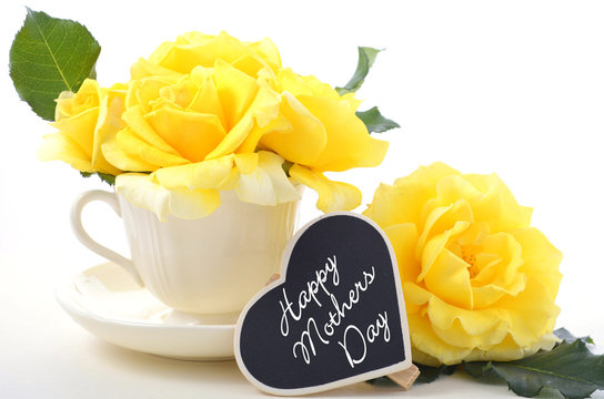 Mothers Day yellow roses