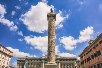 Fototapeta na wymiar Rome, Italy - Piazza Colonna
