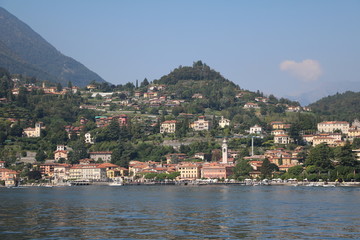 Fototapeta na wymiar Menaggio at Lake Como in summer, Lombardy Italy