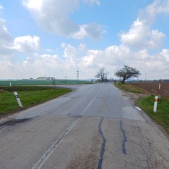 asphalt road in a czech countryside