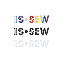 Logo for sewing. Flat vector symbol EPS10.