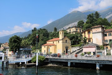 Tremezzo at Lake Como in summer, Lombardy Italy
