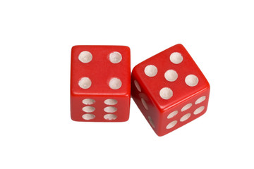 Two dice showing four and five