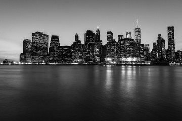 Fototapeta na wymiar NYC Skyline B&W