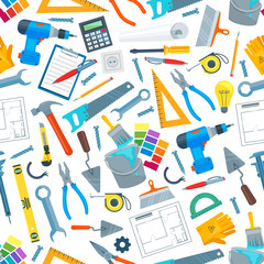 Repair tool and equipment seamless pattern