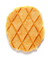 Butter crumbly waffle cookie