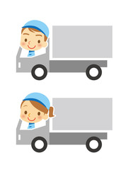 トラックで配送