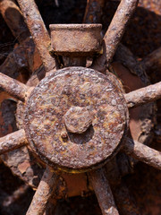 Rusty mechanical wheel