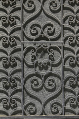 Black decorative gate