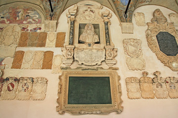  Palazzo Bo, historical building home of the Padova University from 1539, in Padua, Italy 