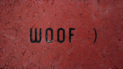 Woof - Humorous Message