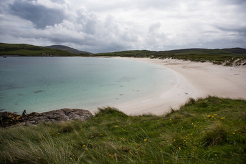 White sandy beach