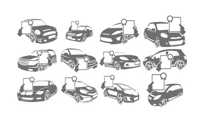 Car Secure Document Agreement Set Collections Logo