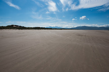 Open beach
