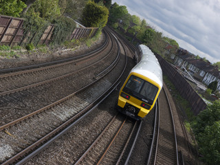 Fototapeta premium Pociąg pasażerski