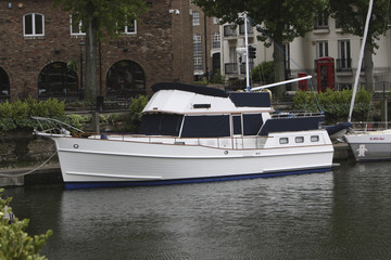 Moored boat