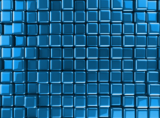 Blue tiles background