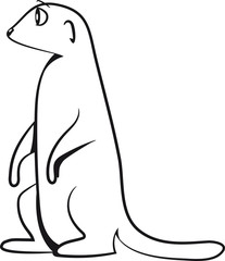 Erdmännchen schauen wache halten