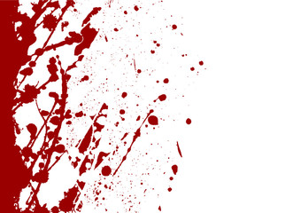 abstract vector paint splatter red color background