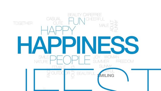 Mainstream animated word cloud, text design animation. Kinetic typography.