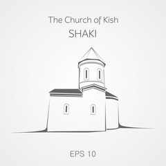 The Albanian church Shaki. Azerbaijan