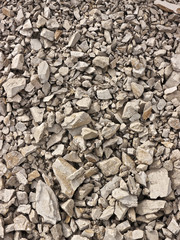 Light dry broken soil