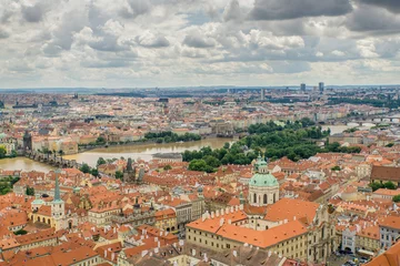 Deurstickers Panoramic View of Prague, Czech Republic © Barbara