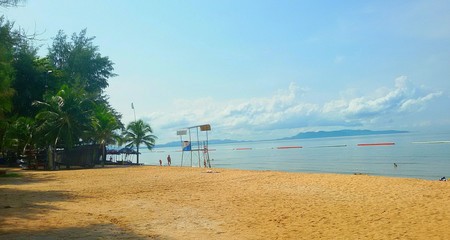 Beach volleyball court