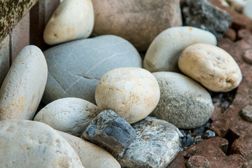 Fototapeta na wymiar pebble stone background,river rocks background