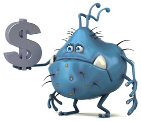 Fun germ - 3D Illustration