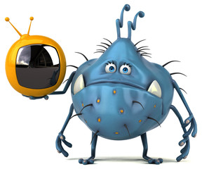 Fun germ - 3D Illustration