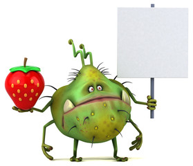 Fun germ - 3D Illustration