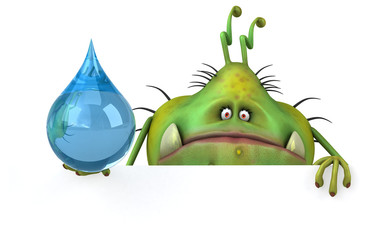 Fun germ - 3D Illustration
